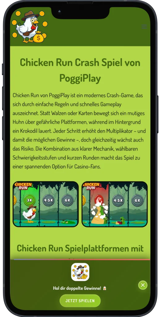 Chicken Run Mobil